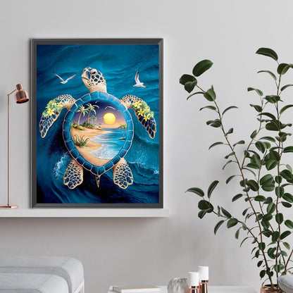 Diamond Painting - Full Round - Turtle On Vacation (30*40CM)