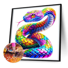 Load image into Gallery viewer, Diamond Painting - Full Round - Colored snake (30*30CM)
