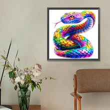Load image into Gallery viewer, Diamond Painting - Full Round - Colored snake (30*30CM)
