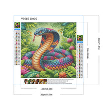 Load image into Gallery viewer, Diamond Painting - Full Round - King cobra (30*30CM)
