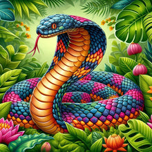 Load image into Gallery viewer, Diamond Painting - Full Round - King cobra (30*30CM)
