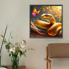 Load image into Gallery viewer, Diamond Painting - Full Round - Golden snake (30*30CM)
