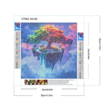 Load image into Gallery viewer, Diamond Painting - Full Round - Floating tree island (30*30CM)
