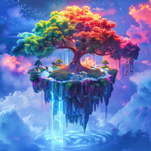 Load image into Gallery viewer, Diamond Painting - Full Round - Floating tree island (30*30CM)
