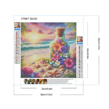 Load image into Gallery viewer, Diamond Painting - Full Round - Seaside flower drift bottle (30*30CM)
