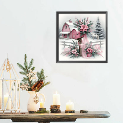 Diamond Painting - Full Round - House In Snow Scene (30*30CM)