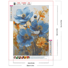 Load image into Gallery viewer, Diamond Painting - Full Round - Blue Poppy (30*40CM)

