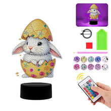 Load image into Gallery viewer, Acrylic Double Sided Bunny Egg Diamond Painting LED Night Light for Easter Gifts
