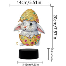 Load image into Gallery viewer, Acrylic Double Sided Bunny Egg Diamond Painting LED Night Light for Easter Gifts
