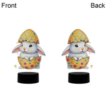 Load image into Gallery viewer, Acrylic Double Sided Bunny Egg Diamond Painting LED Night Light for Easter Gifts
