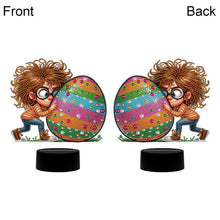 Load image into Gallery viewer, Acrylic Double Sided Bunny Egg Diamond Painting LED Night Light for Easter Gifts
