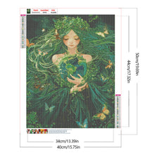 Load image into Gallery viewer, Diamond Painting - Full Round - Earth Guardian Girl (40*50CM)
