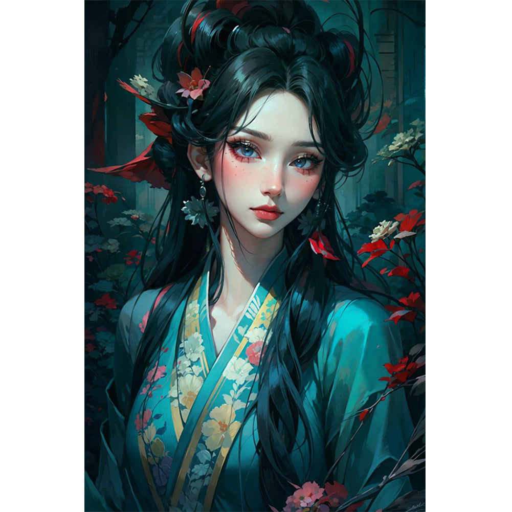 Diamond Painting - Full Round - Hanfu Girl (40*60CM)