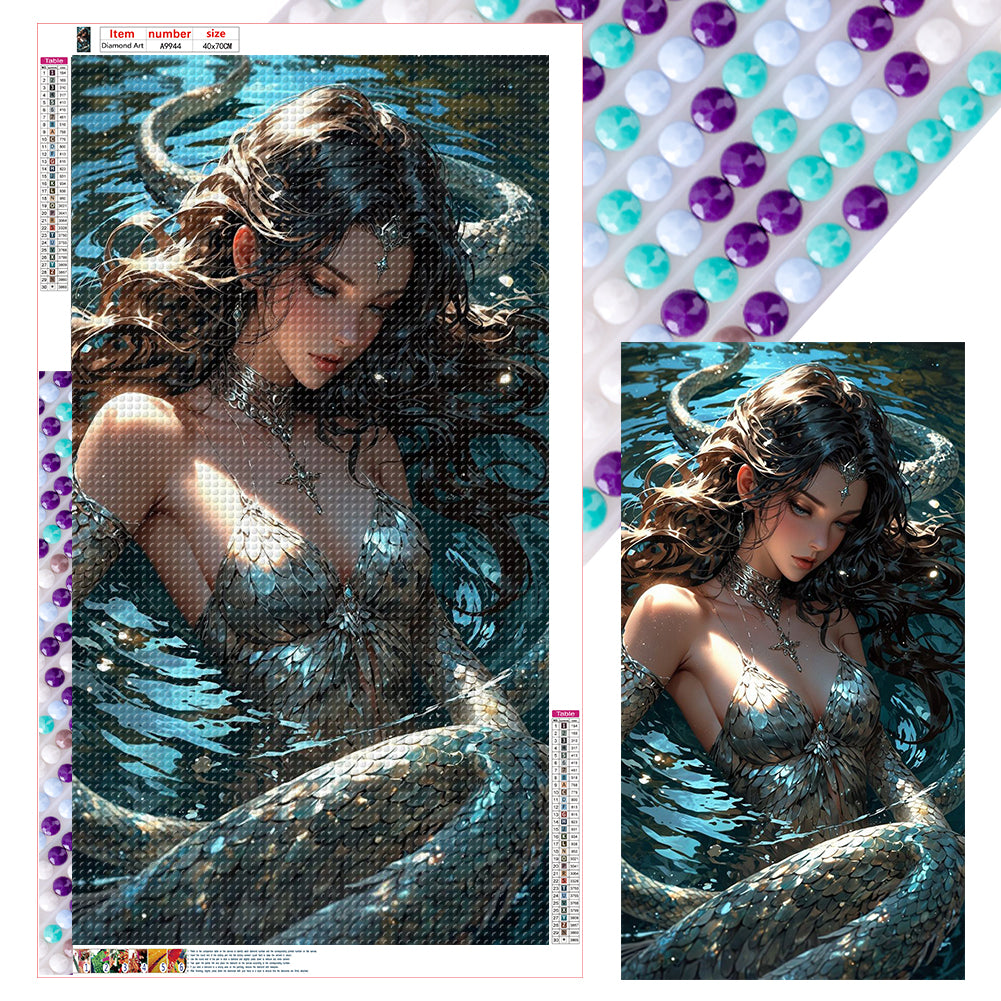 Diamond Painting - Full Round - Mermaid Girl (40*70CM)