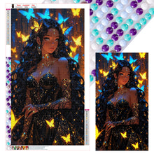 Load image into Gallery viewer, Diamond Painting - Full Round - Butterfly Girl (40*70CM)
