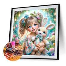 Load image into Gallery viewer, Diamond Painting - Full Round - Butterfly Bunny Girl (40*40CM)
