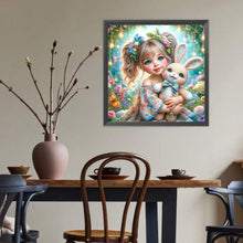Load image into Gallery viewer, Diamond Painting - Full Round - Butterfly Bunny Girl (40*40CM)
