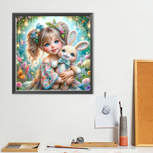 Load image into Gallery viewer, Diamond Painting - Full Round - Butterfly Bunny Girl (40*40CM)
