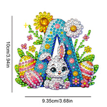 Load image into Gallery viewer, PET Double Sided Special Shaped Easter Alphabet DIY Diamond Painting Keychain
