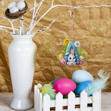 Load image into Gallery viewer, PET Double Sided Special Shaped Easter Alphabet DIY Diamond Painting Keychain
