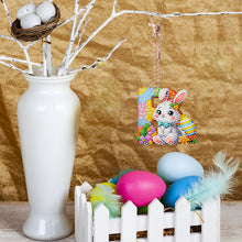 Load image into Gallery viewer, PET Double Sided Special Shaped Easter Alphabet DIY Diamond Painting Keychain
