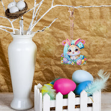 Load image into Gallery viewer, PET Double Sided Special Shaped Easter Alphabet DIY Diamond Painting Keychain
