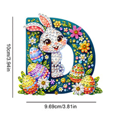 Load image into Gallery viewer, PET Double Sided Special Shaped Easter Alphabet DIY Diamond Painting Keychain
