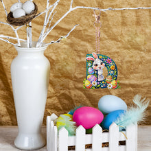 Load image into Gallery viewer, PET Double Sided Special Shaped Easter Alphabet DIY Diamond Painting Keychain
