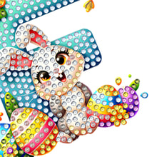 Load image into Gallery viewer, PET Double Sided Special Shaped Easter Alphabet DIY Diamond Painting Keychain
