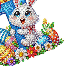 Load image into Gallery viewer, PET Double Sided Special Shaped Easter Alphabet DIY Diamond Painting Keychain
