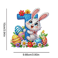 Load image into Gallery viewer, PET Double Sided Special Shaped Easter Alphabet DIY Diamond Painting Keychain
