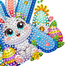 Load image into Gallery viewer, PET Double Sided Special Shaped Easter Alphabet DIY Diamond Painting Keychain
