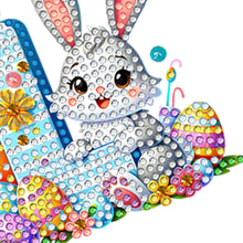 Load image into Gallery viewer, PET Double Sided Special Shaped Easter Alphabet DIY Diamond Painting Keychain
