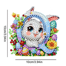 Load image into Gallery viewer, PET Double Sided Special Shaped Easter Alphabet DIY Diamond Painting Keychain

