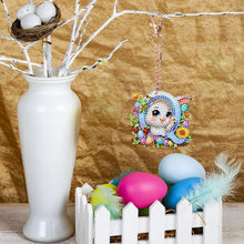 Load image into Gallery viewer, PET Double Sided Special Shaped Easter Alphabet DIY Diamond Painting Keychain

