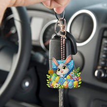 Load image into Gallery viewer, PET Double Sided Special Shaped Easter Alphabet DIY Diamond Painting Keychain
