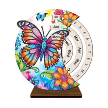 Load image into Gallery viewer, Special Shape Flowers Butterfly Diamond Painting Spinning Calendar for Beginners
