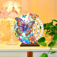 Load image into Gallery viewer, Special Shape Flowers Butterfly Diamond Painting Spinning Calendar for Beginners
