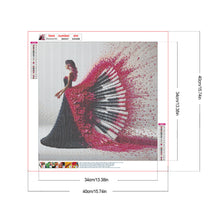 Load image into Gallery viewer, Diamond Painting - Full Round - Piano Skirt Girl (40*40CM)
