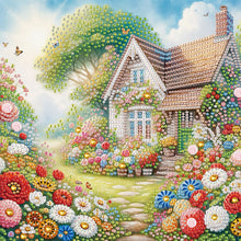 Load image into Gallery viewer, Diamond Painting - Partial Special Shaped - House Village (30*30CM)
