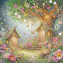 Load image into Gallery viewer, Diamond Painting - Partial Special Shaped - House Village (30*30CM)
