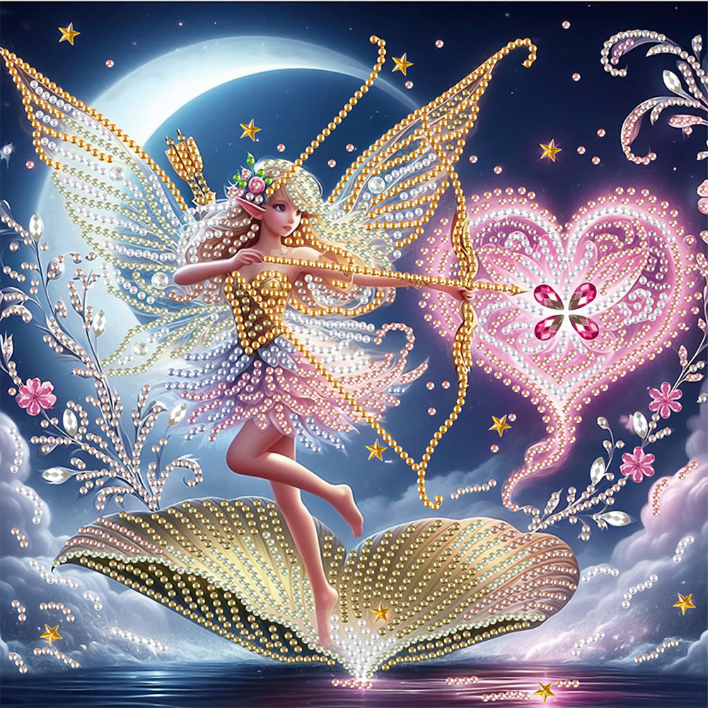 Diamond Painting - Partial Special Shaped - Elf Fairy (30*30CM)
