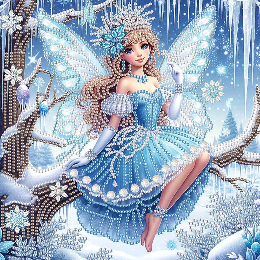 Diamond Painting - Partial Special Shaped - Elf Fairy (30*30CM)