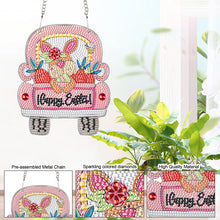 Load image into Gallery viewer, Special Shape Easter Gnome Truck Diamond Painting Hanging Pendant for Party
