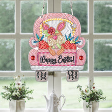 Load image into Gallery viewer, Special Shape Easter Gnome Truck Diamond Painting Hanging Pendant for Party
