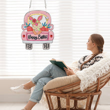 Load image into Gallery viewer, Special Shape Easter Gnome Truck Diamond Painting Hanging Pendant for Party
