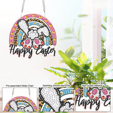 Load image into Gallery viewer, Special Shape Easter Bunny Gnome Diamond Painting Hanging Pendant for Art Crafts
