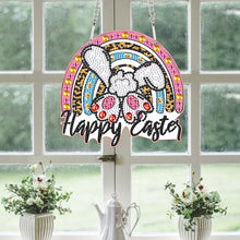 Load image into Gallery viewer, Special Shape Easter Bunny Gnome Diamond Painting Hanging Pendant for Art Crafts
