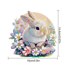 Load image into Gallery viewer, Special Shape Easter Bunny Gnome Diamond Painting Hanging Pendant for Art Crafts
