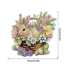 Load image into Gallery viewer, Special Shape Easter Bunny Gnome Diamond Painting Hanging Pendant for Art Crafts
